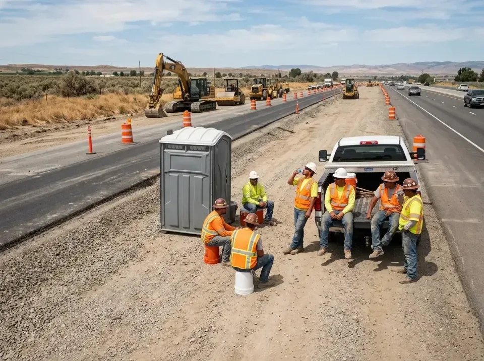highway-road-construction-crew-007 — frequently asked questions, Porta Potty and Restroom Rentals in Coralville, IA